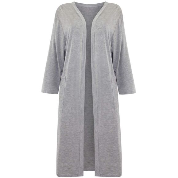 Open Front Jersey Knit Cardigan - Picture 6 of 8